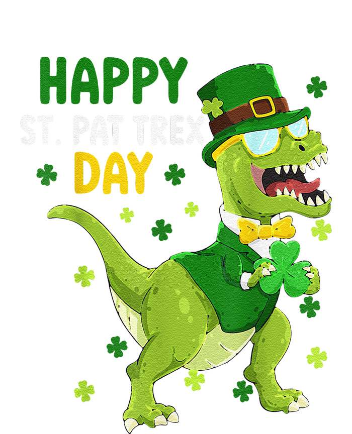 St Patricks Day Leprechaun Dinosaur Dino Happy St Pat Trex Baby Long Sleeve Bodysuit