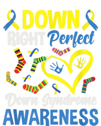 Down Right Perfect Down Syndrome Awareness Cooling Performance Long Sleeve Crew