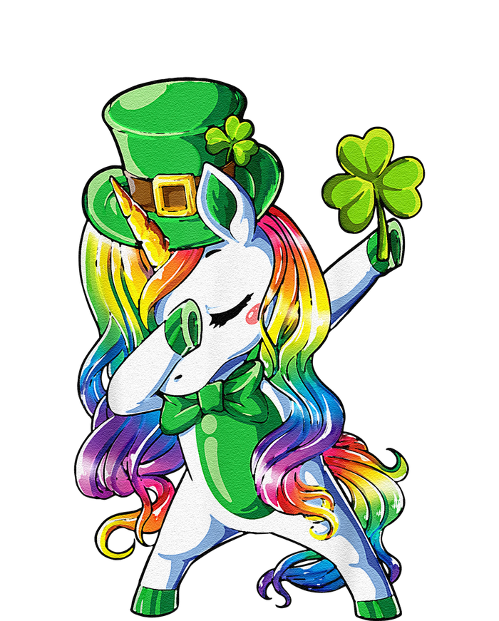 St Patricks Day Dabbing Unicorn Leprechaun Lepricorn Ladies PosiCharge Competitor Racerback Tank