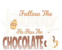 Follow The Bunny He Has The Chocolate Easter Day Eggs Rabbit Gift USA-Made Snowflake Beanie