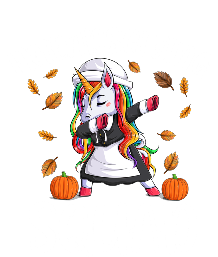 Friendsgiving Squad Funny Thanksgiving Day Dabbing Unicorn Gift Tall Hoodie