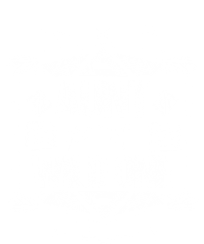 Funny Aunt Of The Wild One Gift Cute Aunties Gift Pom Pom 12in Knit Beanie