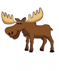 Funny Elk Moose Pun Don't Moose With Me Cute Moose Funny Gift Tie-Dye Long Sleeve Shirt