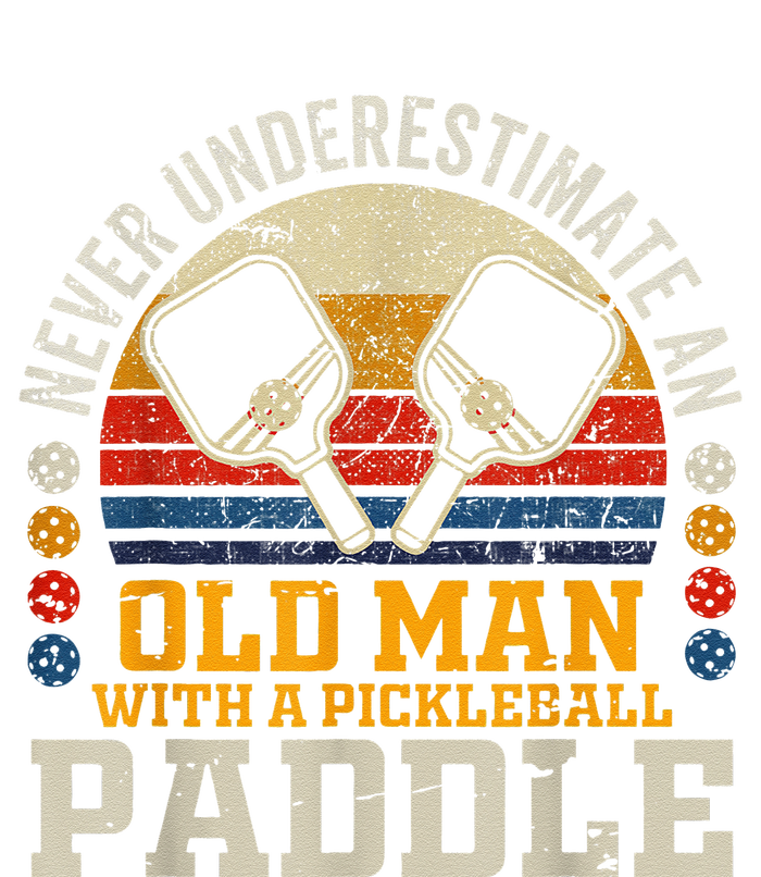 Never Underestimate An Old Man With A Pickleball Paddle Premium T-Shirt