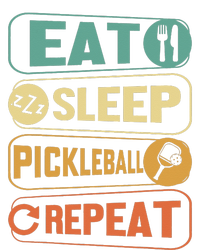 Eat Sleep Pickleball Repeat Funny Pickle Ball Game Dry Zone Grid Polo