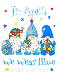 Cute In April We Wear Blue Autism Awareness Easter Day Gnome T-Shirt