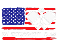 american flag My Retirement Plan Pickleball Lover V-Neck T-Shirt