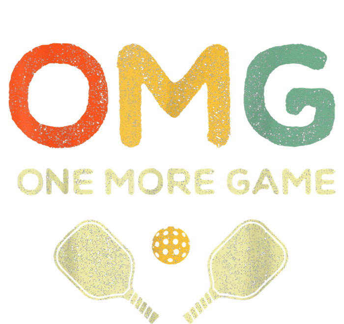 One More Game OMG Retro Pickleball Lover Ball T-Shirt