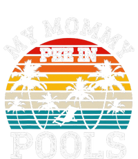 Funny Swimmer Swimming Vacation Retro Mommy Pee In Pools Long Sleeve Shirt