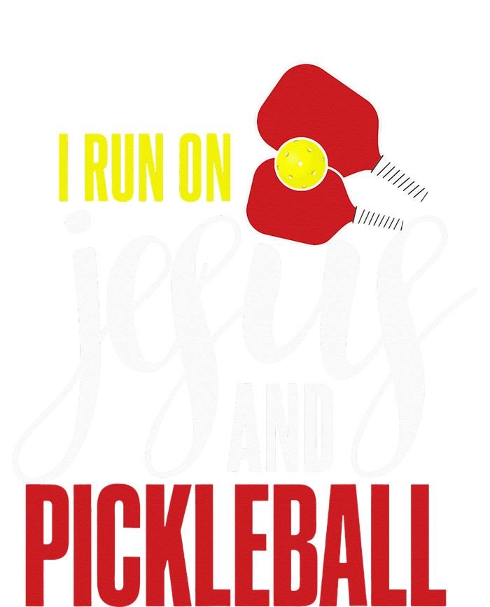 i run on jesus and pickleball Christian Pickleballer Womens California Wash Sweatshirt