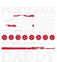 Pickleball Daddy American Flag Dad Funny Retired Sport Zip Tote Bag