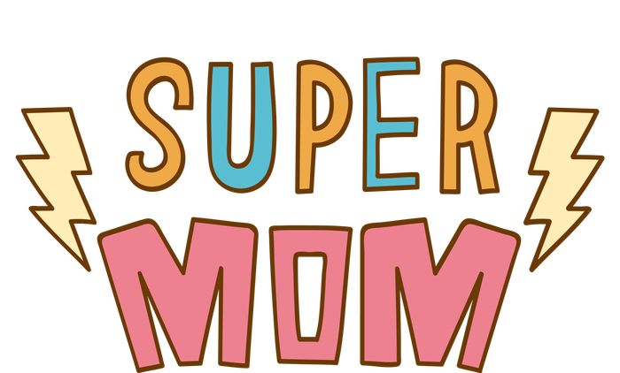 Super Mom Lighting Bolt Gift T-Shirt