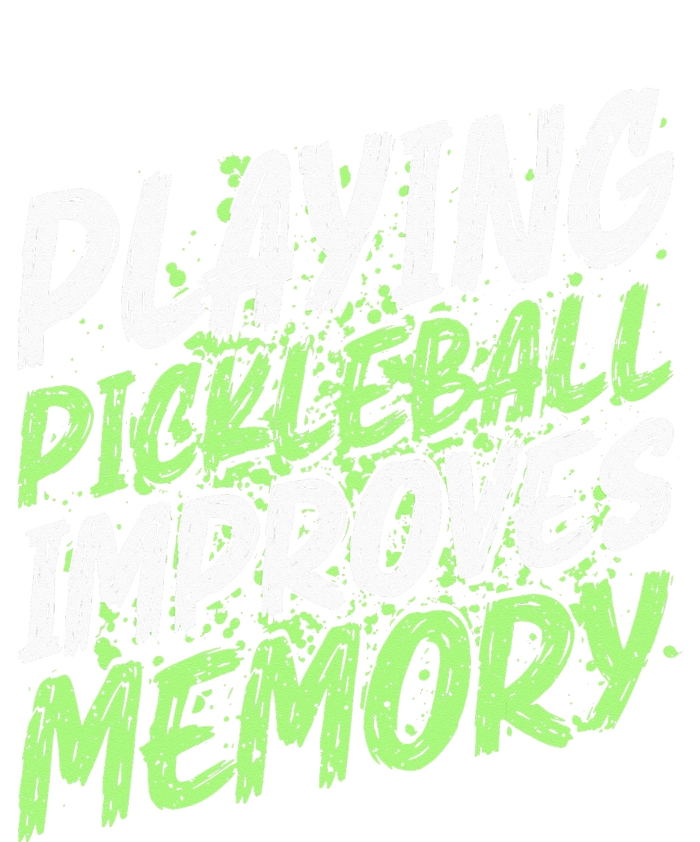 Retro Playing Pickleball Improves Memory Dink Player T-Shirt