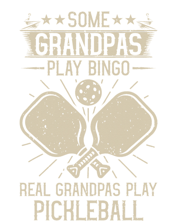 Some Grandpas Play Bingo Real Play Pickleball Pom Pom 12in Knit Beanie