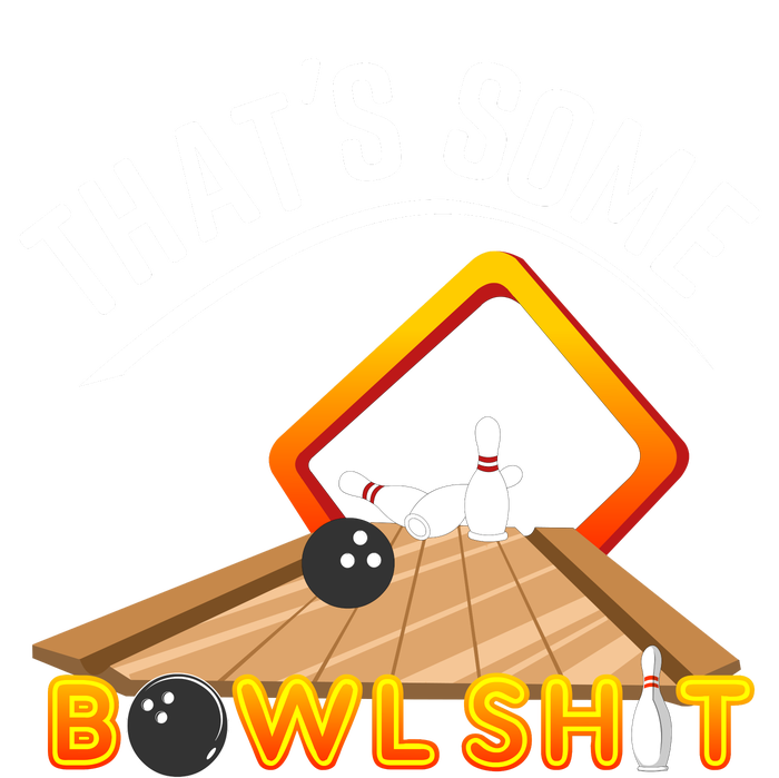 Bowling That Some Bowlshit Women's Knotted Racerback Tank