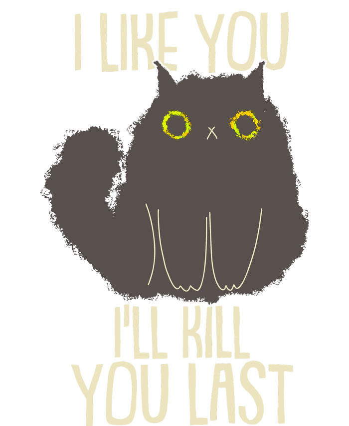 Funny Cat I Like You I'll Kill You Last Tank Top