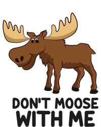 Funny Moose Pun Don't Moose With Me Funny Elk Moose Gift 16 in Basic Backpack