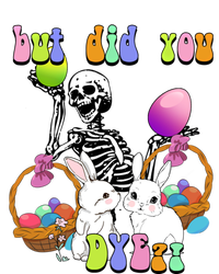 But Did You Dye Funny Skeleton Holds Egg Happy Easter Rabbit Gift Softstyle Adult Sport Polo