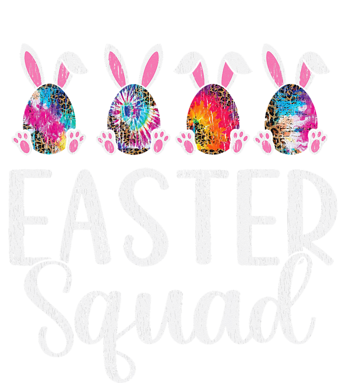 Easter Squad, Funny Egg Bunny Rabbit Rainbow Tie dye Leopard Ladies Long Sleeve Shirt