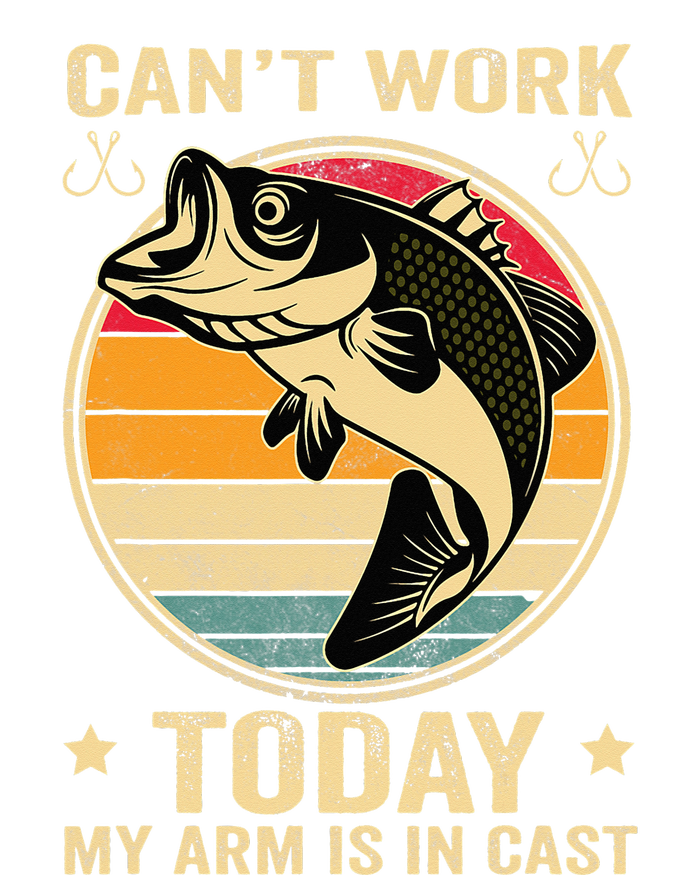 Fisherman, I can't work today my arm is in a cast, Funny Long Sleeve Shirt