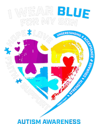 I Wear Blue For My Son Autism Awareness Gifts For Mom Valucap Bio-Washed Visor