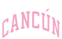 Cancun Mexico Varsity Style Pink Text Funny Gift Women's Tri-Blend 3/4-Sleeve Raglan Shirt