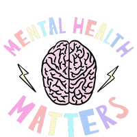 Mental Health Matters Awareness Brain Flash PosiCharge RacerMesh Polo