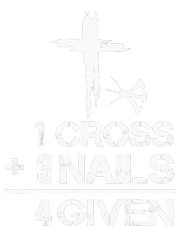 1 Cross 3 Nails Forgiven Christian Easter Gift Striped Beanie with Solid Band