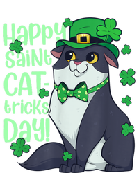 Funny St Patrick's Day Happy St Cat Tricks Day Ladies Long Sleeve Shirt