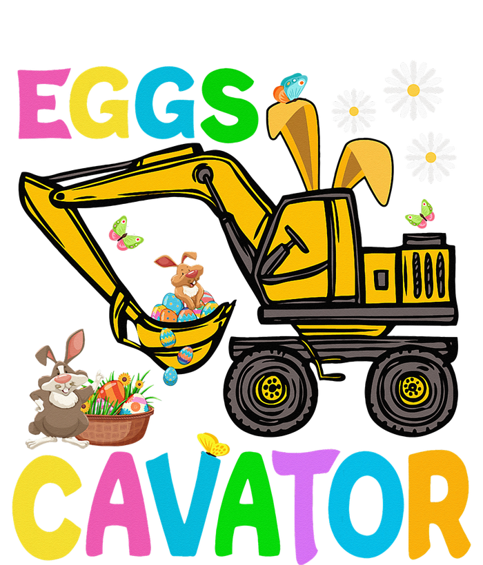 Eggs Cavator Happy Easter Excavator Hunting Egg Funny T-Shirt