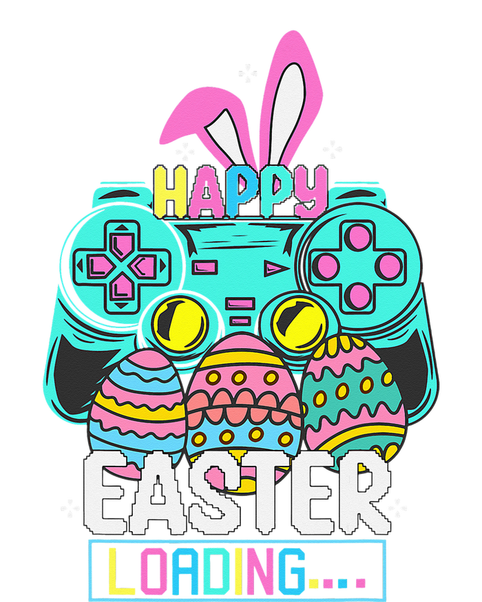 Video Game Easter Bunny Gaming Controller Gamer Women's Knotted Racerback Tank