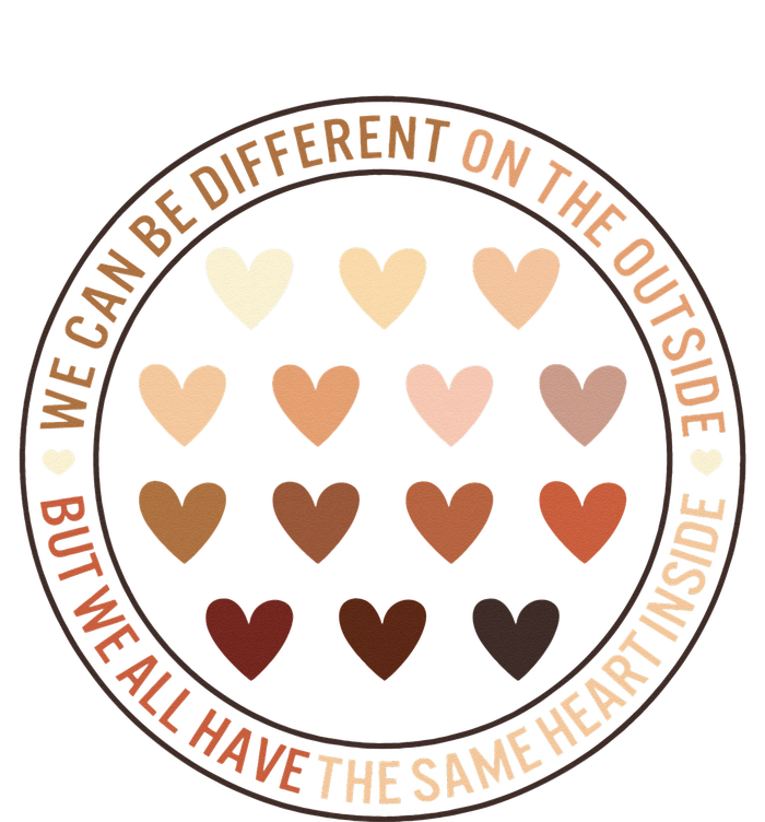 Black Lives Matter Different Outside Same Heart Inside Black Poster