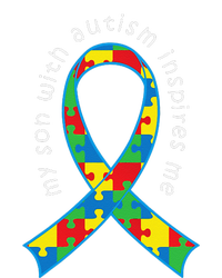 Autism Mom Son Puzzle Ribbon Awareness Tee Cooling Performance Long Sleeve Crew