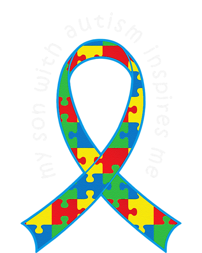 Autism Mom Son Puzzle Ribbon Awareness Tee Cooling Performance Long Sleeve Crew