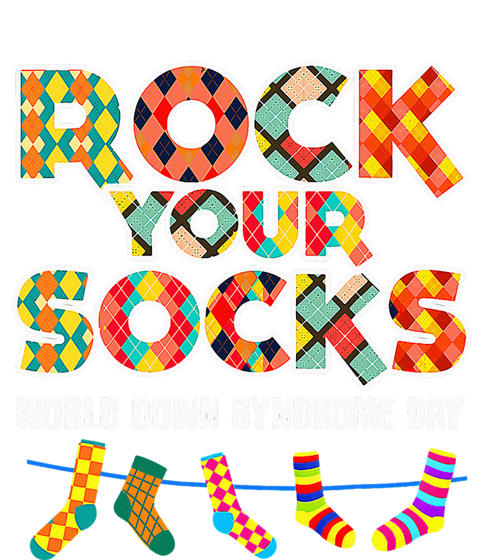 World Down Syndrome Day Rock Your Socks Awareness Women's Racerback Tank