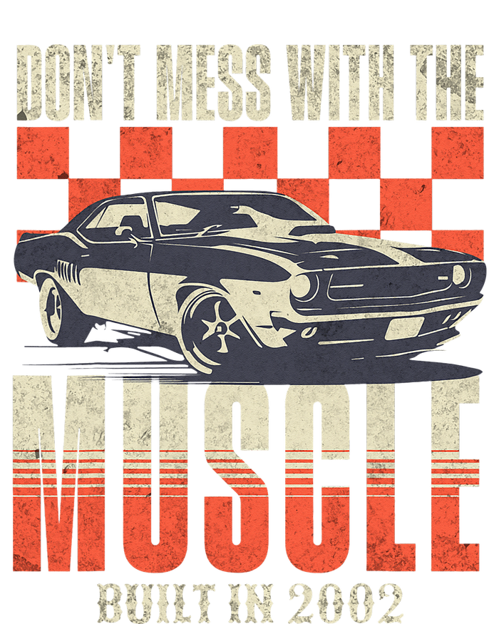 21st Birthday Gift Born 2002 Vintage Muscle Car T-Shirt