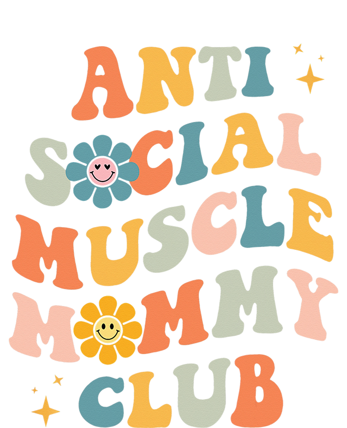 Anti Social Muscle Mommy Club Groovy Pump Cover Funny Grommeted Golf Towel