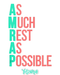 As Much Rest As Possible AMRAP Funny FIT2SERVE Women's Strappy Tank