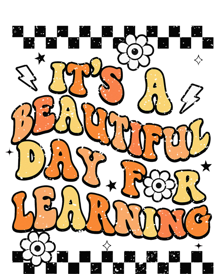 It's Beautiful Day For Learning Retro Teacher Students  T-Shirt