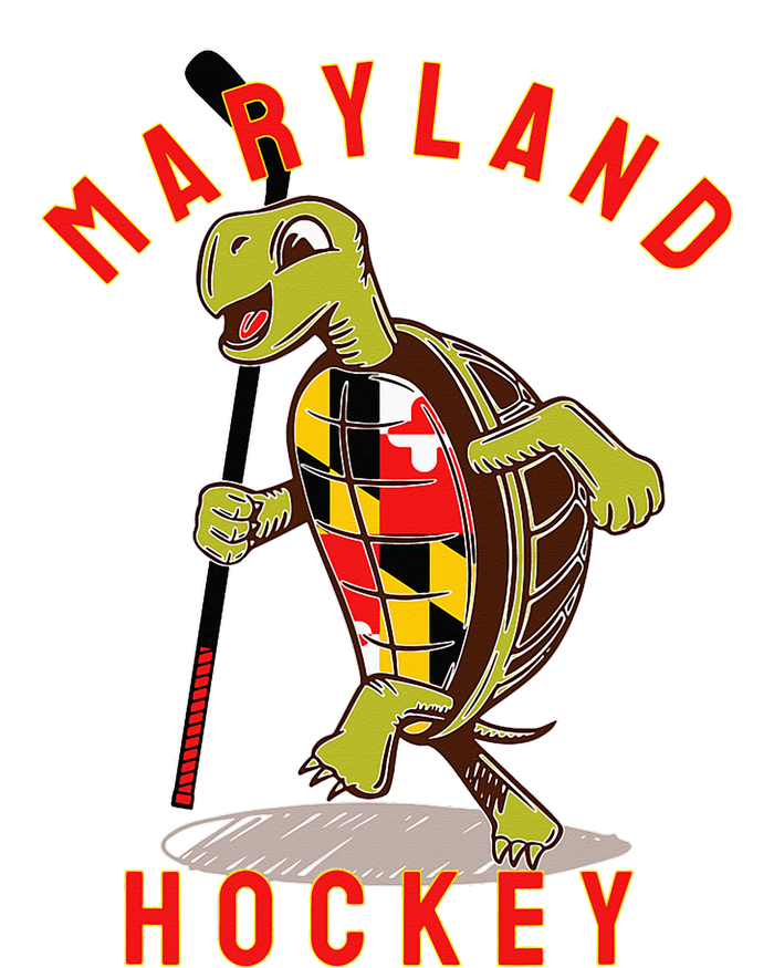 Maryland State Flag Turtle Hockey Baltimore Sports Womens Funnel Neck Pullover Hood