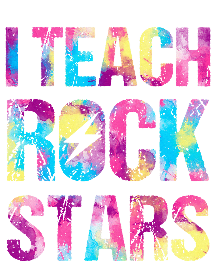 tie dye I Teach Rockstars Funny Music Teacher Drawstring Bag