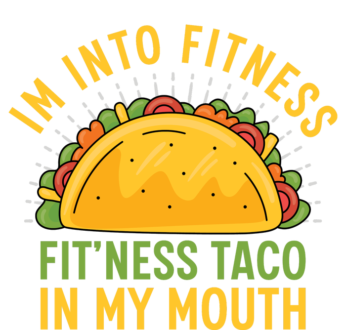 Im Into Fitness Fitness Taco In My Mouth Funny Baby Bodysuit