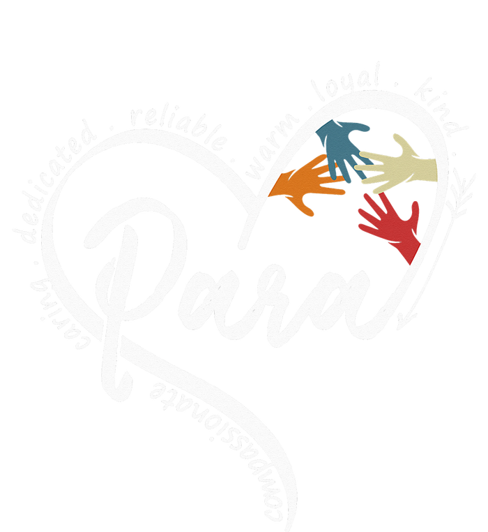 Para Heart Teacher Paraprofessional Paraeducator T-Shirt