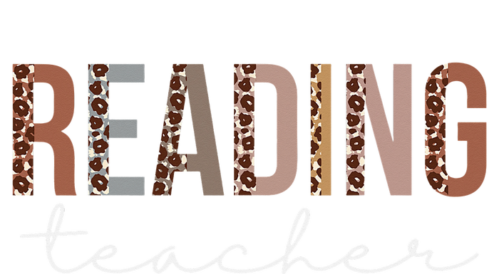 Reading Teacher Leopard Appreciation For Work PosiCharge Competitor Tank