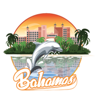 Bahamas With A Playing Dolphin And Hotels Tie Dye Hoodie