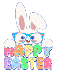 Cute Happy Easter Bunny Rabbit With Glasses Kids Hoodie