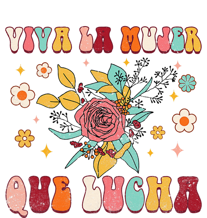 Viva La Mujer Que Lucha Latina Power Feminist Mexican Groovy Cooling Performance Crew T-Shirt