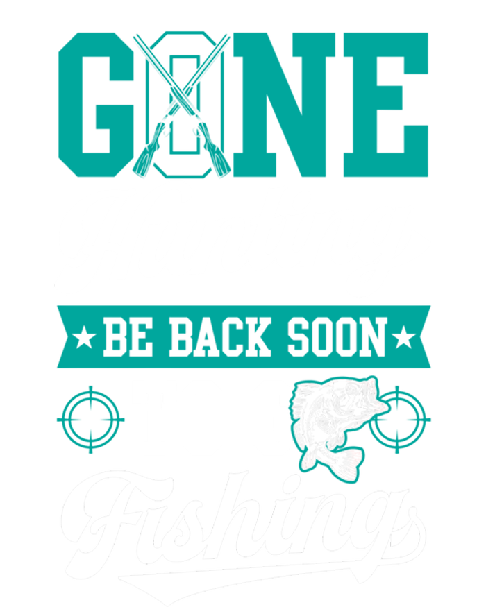 Gone Hunting Be Back Soon To Go Fishing Bass Essential Idea Gift Tie-Dye Long Sleeve Shirt