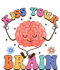 Kiss Your Brain Cute Teacher Appreciation Back To School Women's Crop Top Tee