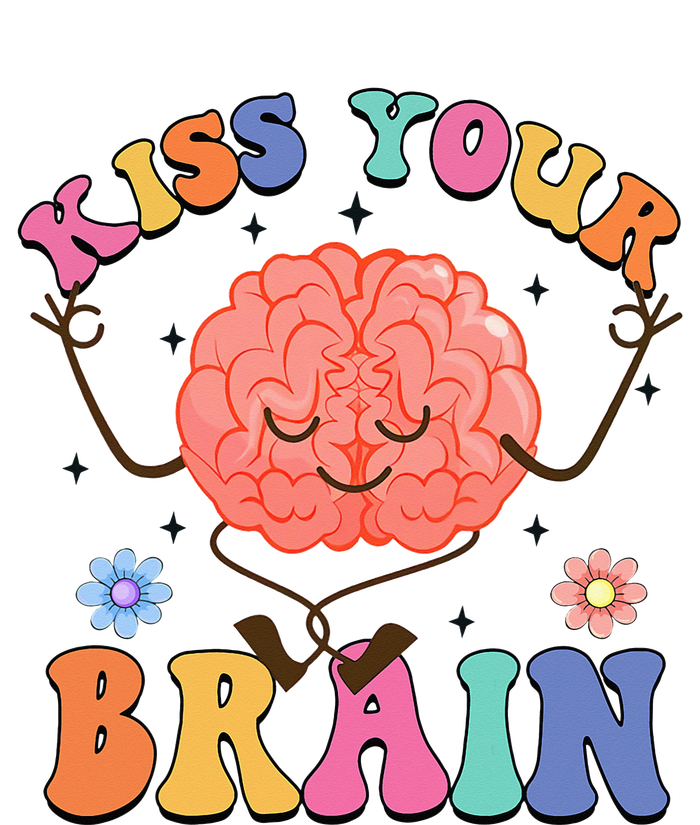 Kiss Your Brain Cute Teacher Appreciation Back To School Women's Crop Top Tee